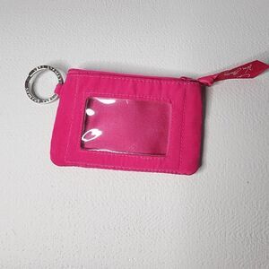 Vera Bradley Zip ID Case Coin Purse Keychain ID Badge